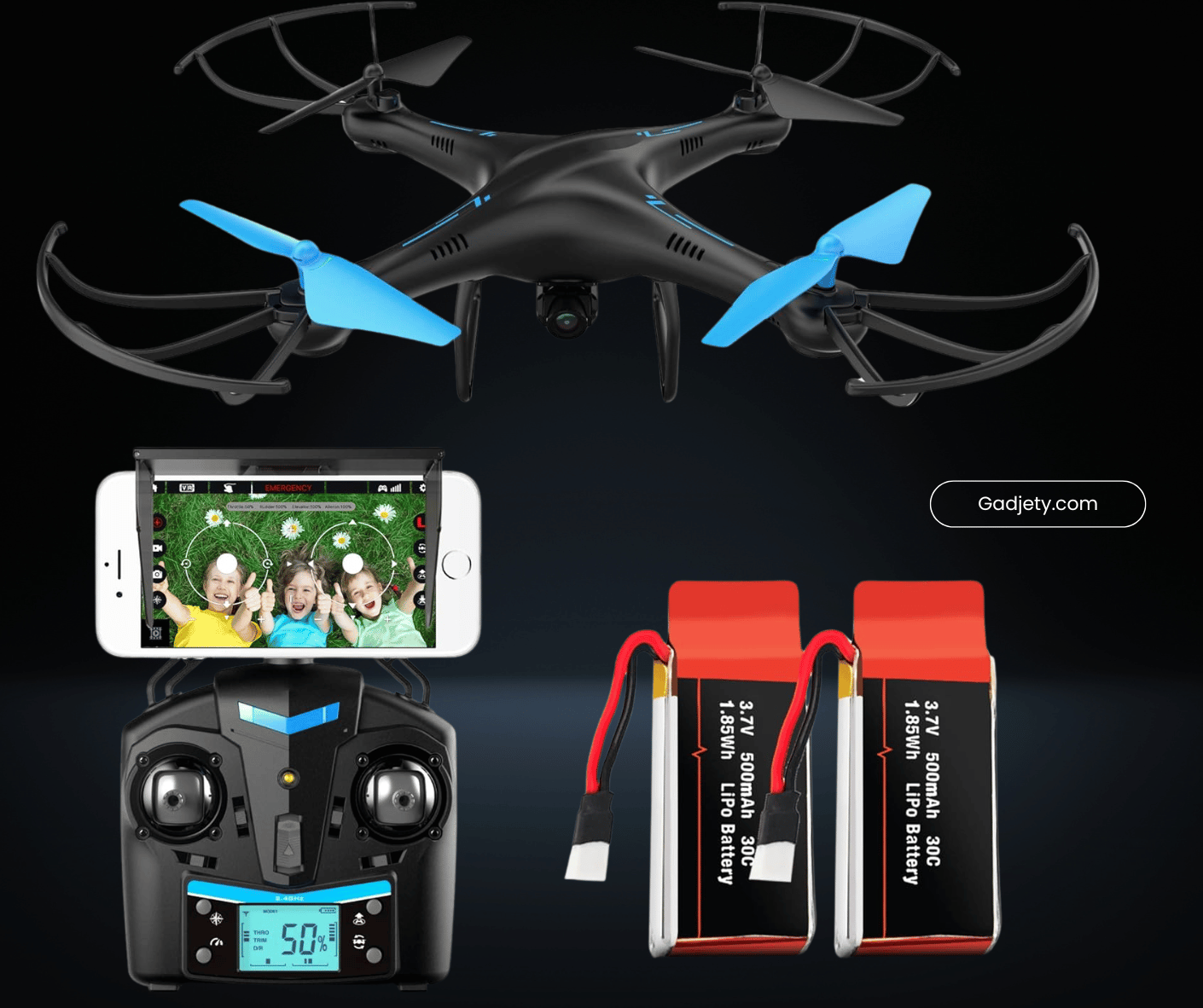 Force1 U45W drone in VR mode.