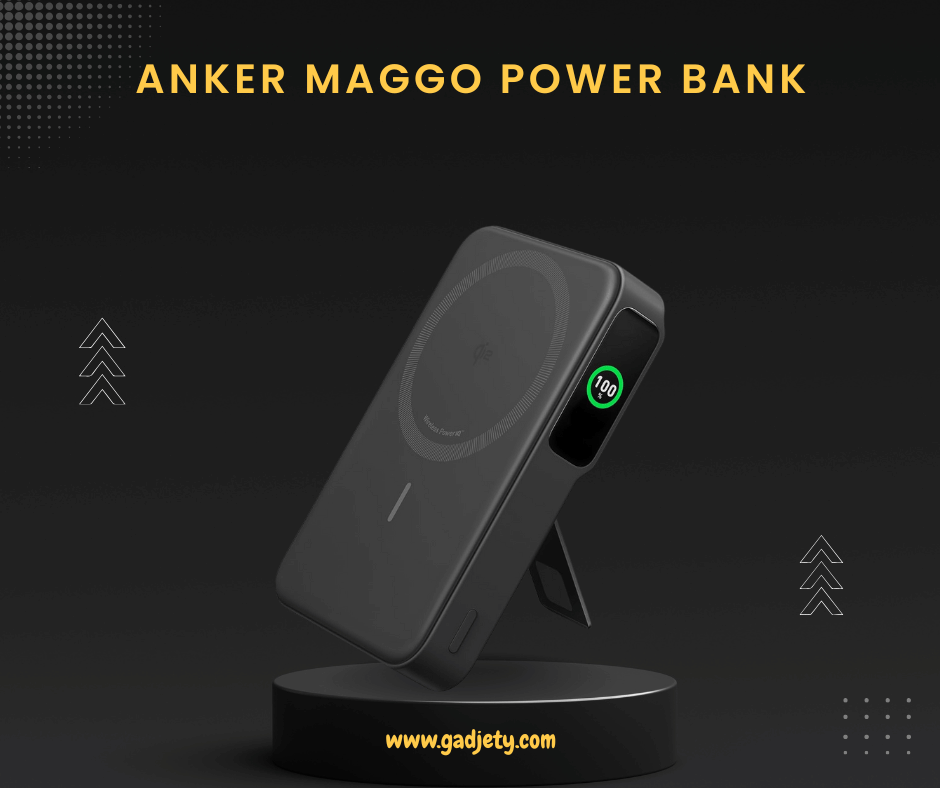 Anker MagGo 10000mAh Power Bank attached to iPhone