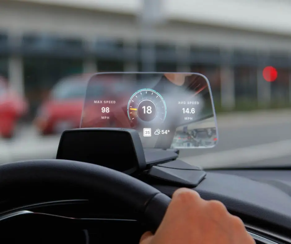 Heads-up display to stay focused on the road | Gadjety.com