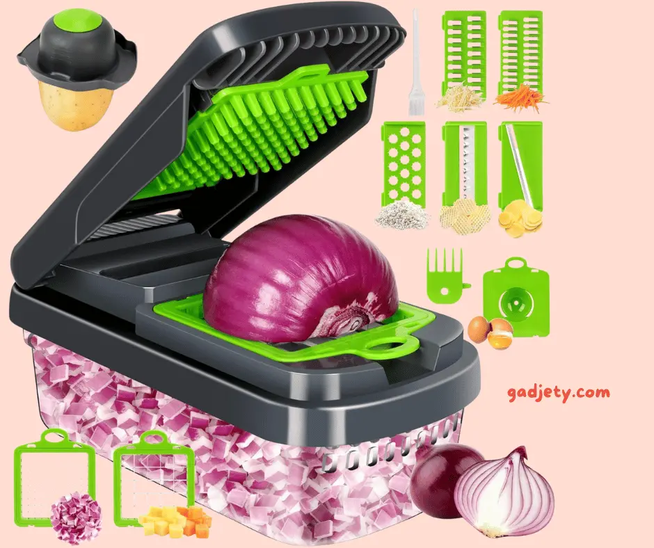 Vegetable Chopper, 12-in-1 Multifunctional Food Chopper - Gadjety