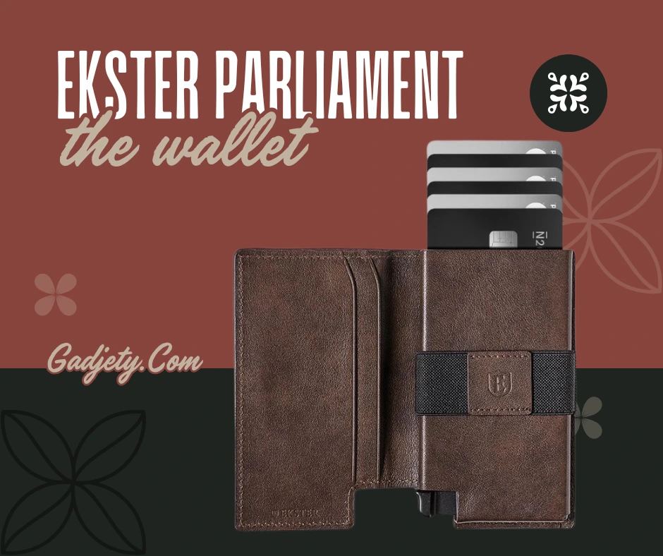 Ekster Parliament smart wallet in Brown leather - Gadjety
