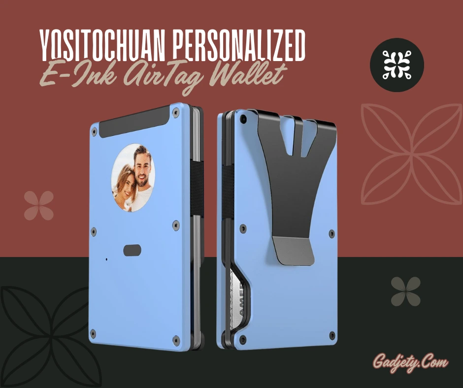 Yositochuan Personalized E-Ink AirTag Wallet by gadjety
